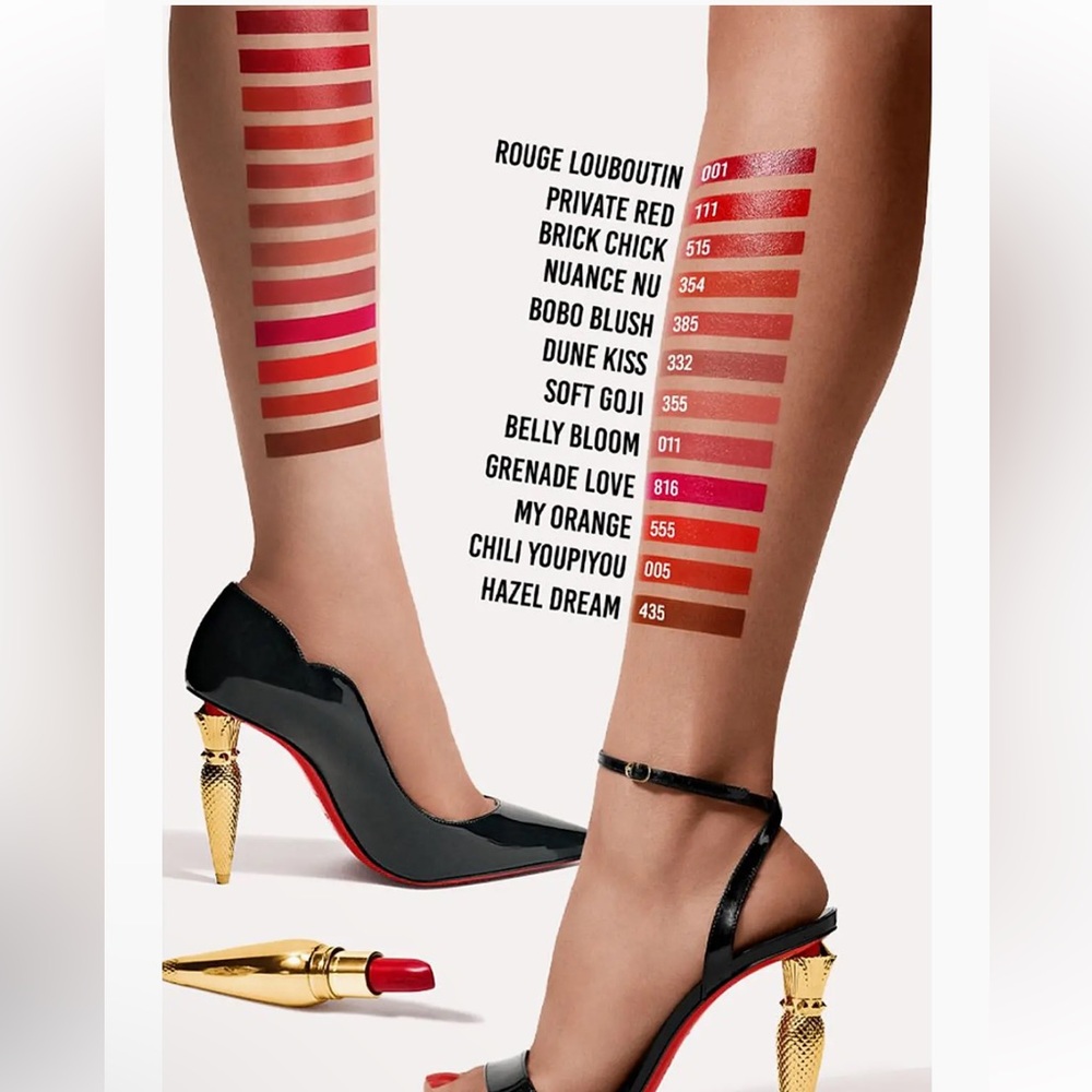 Christian Louboutin Rouge Louboutin Silky Satin Lipstick Color 001 New inBox Red - Picture 11 of 14